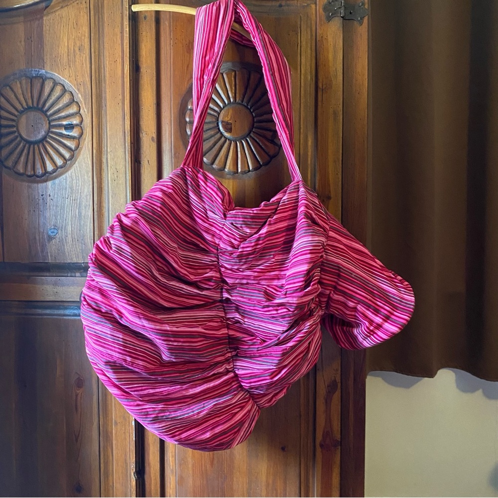 Pink Striped Djembe Bag 🎶🎵🎼